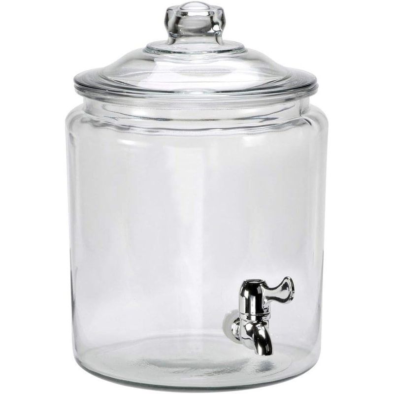 Anchor Hocking Heritage Hill Glass Drink Dispenser, 2 Gallon | Bigbigmart.com