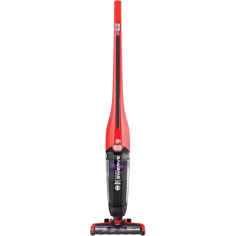 Dirt Devil Power Swerve Pet, Lightweight Cordless Stick Upright Vacuum Cleaner, For Carpet and Hard Floors, BD22052, Red | Bigbigmart.com