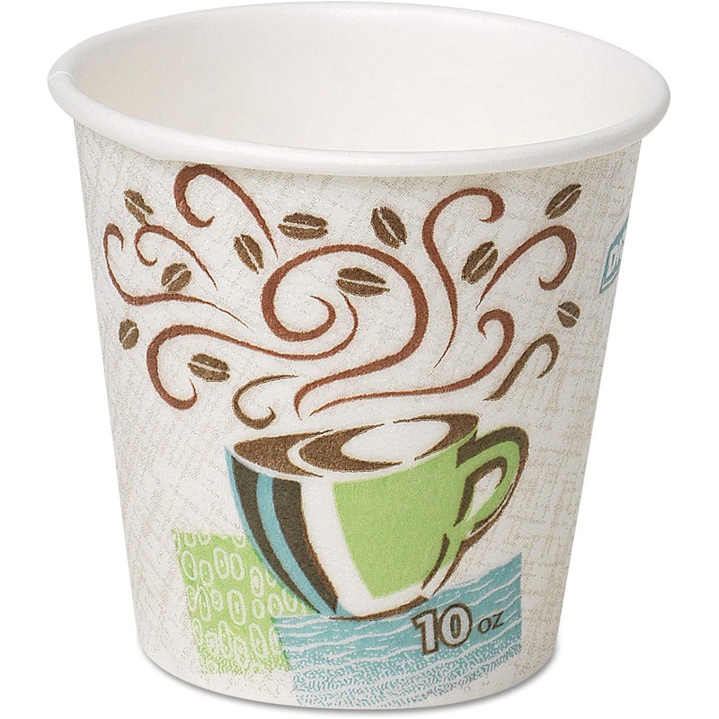 Dixie PerfecTouch 10 oz. Insulated Paper Hot Coffee Cup by GP PRO (Georgia-Pacific), Coffee Haze, 5310DX, 500 Count (25 Cups Per Sleeve, 20 Sleeves Per Case) | Bigbigmart.com