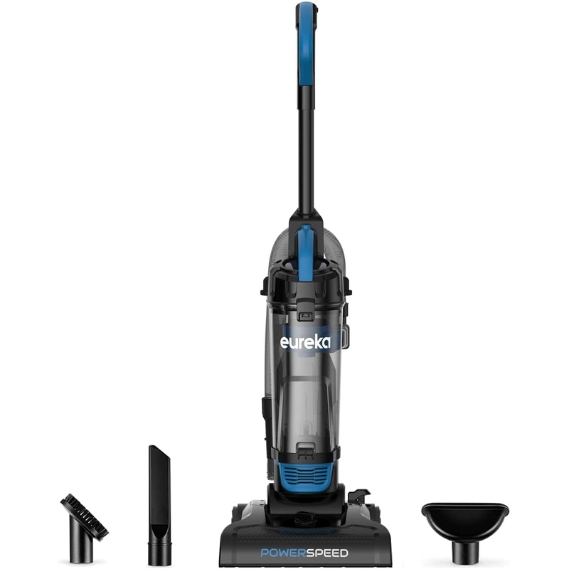 Eureka PowerSpeed Upright Cleaner Carpet and Floor Lightweight Powerful Bagless Vacuum, NEU185 w/Washable Filter, Black | Bigbigmart.com
