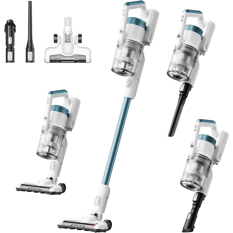 Eureka RapidClean Pro Cordless Cleaner for Hard Floors Lightweight Vacuum LED Headlights, Convenient Stick and Handheld Vac, Blue, NEC280TL | Bigbigmart.com
