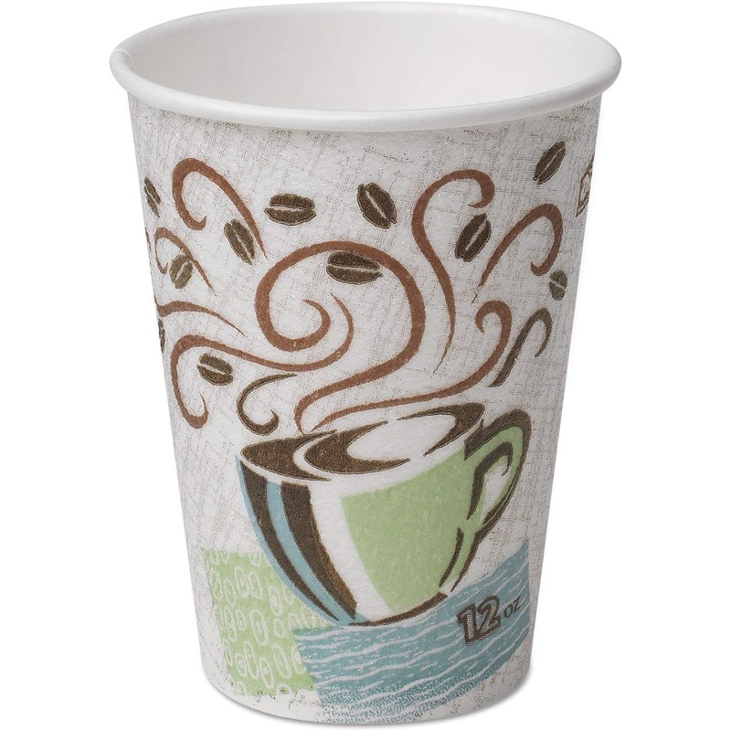 Georgia-Pacific 5356DX Dixie PerfecTouch 16 oz. Insulated Paper Hot Coffee Cup by PRO , Coffee Haze, 500 Count (25 Cups Per Sleeve, 20 Sleeves Per Case), Coffee Haze Design, White/ multicolor | Bigbigmart.com