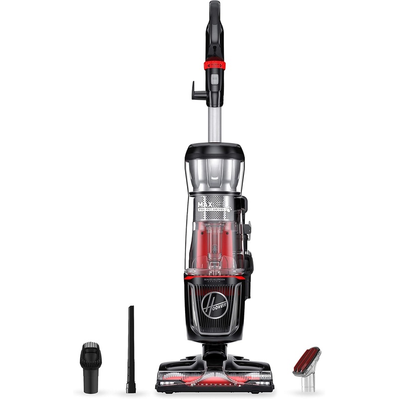Hoover MAXLife Pro Pet Swivel Bagless Upright Vacuum Cleaner, for Carpet and Hard Floors, Perfect for Pets, HEPA Media Filtration, UH74220PC, Black | Bigbigmart.com