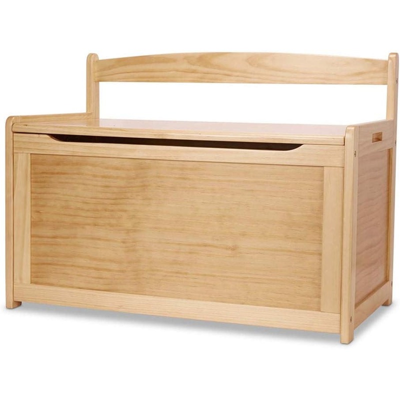 Melissa & Doug- Light Wood Furniture for Playroom, Blonde – Kids Wooden Toy Box Storage Organizer, Children’s Furniture Toy Chest | Bigbigmart.com