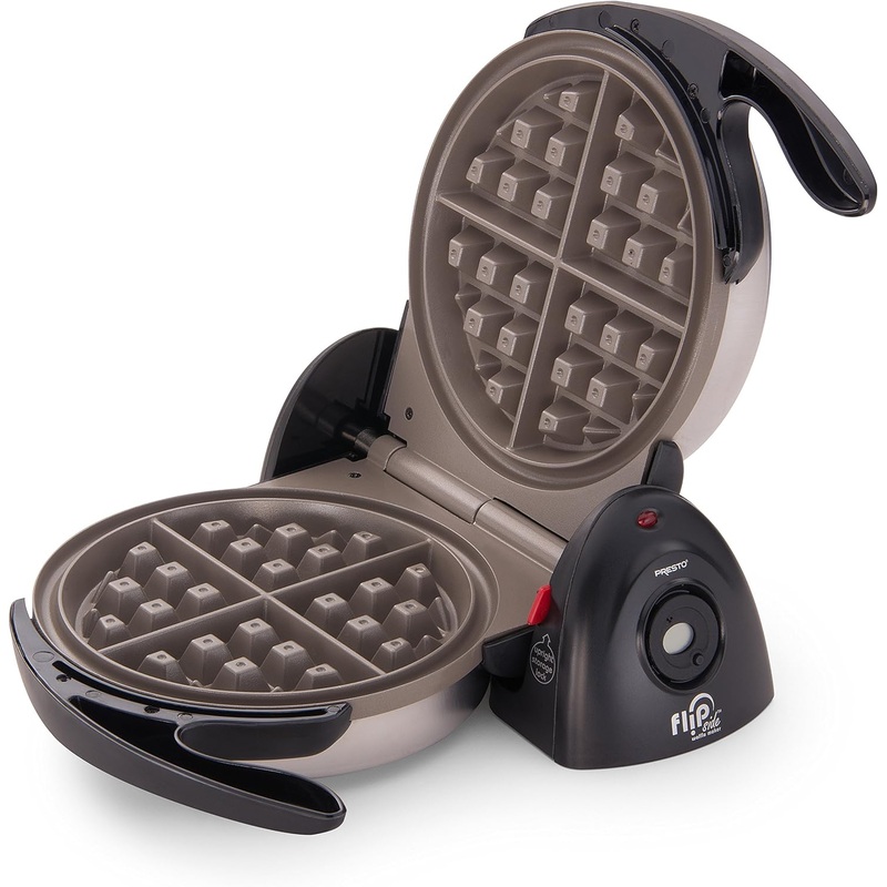 Presto 03510 Ceramic FlipSide Belgian Waffle Maker, BlackGray (Pack of 2) | Bigbigmart.com