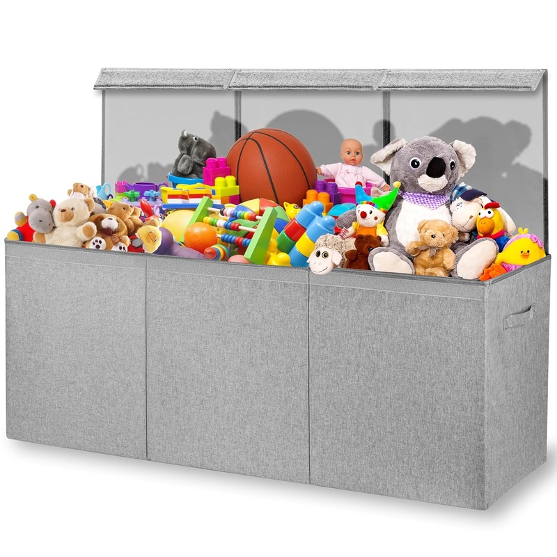 Zebra Baby Toy Storage Organizer for Kids, Toddlers – Large Toy Chest, Toybox for Living Room – Collapsible Toy Box for Boys, Girls – Boxes, Bins, Organizers for Toys, Extra Big 40 x 13.5 x 16.5 | Bigbigmart.com