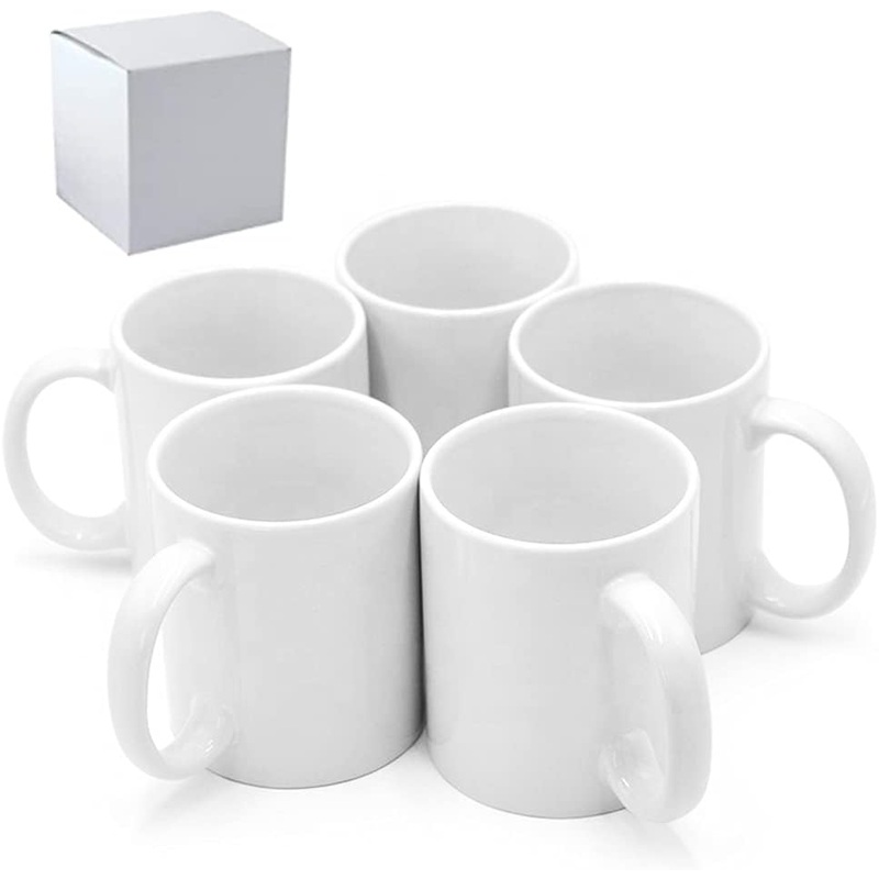 Sublimation Mugs, Cups 11oz Sublimation Ceramic Blank Coffee Mugs,White Cups, Sulimation Blanks, Blank White Mugs-36 pack bulk bundle (36pc White) | Bigbigmart.com