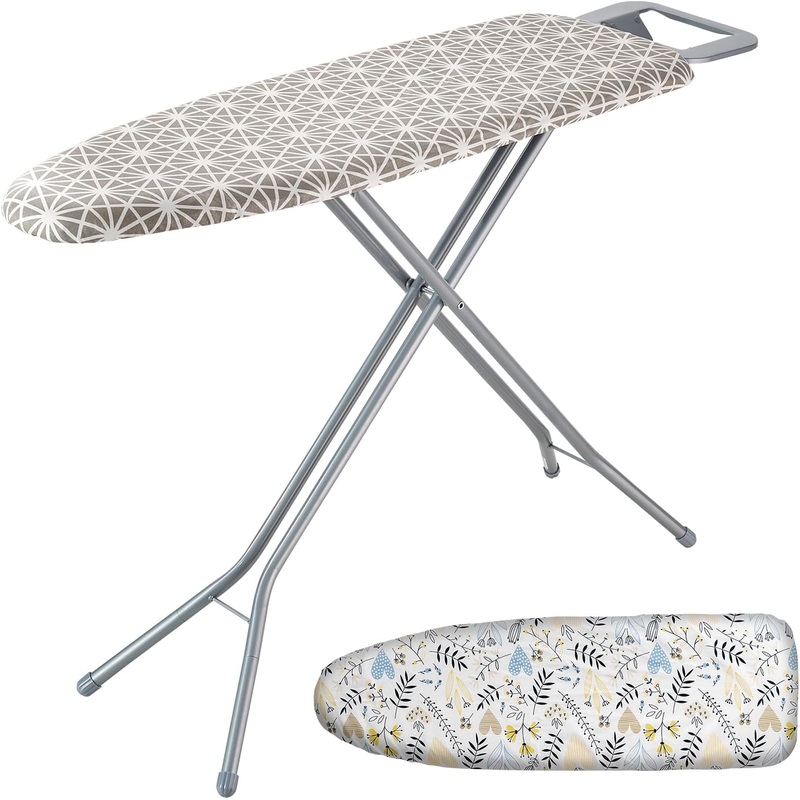 VEVOR Ironing Board with Large 51 x 13 Ironing Surface, Thickened 4 Layers Iron Board with Heat Resistant Cover and 100% Cotton Cover