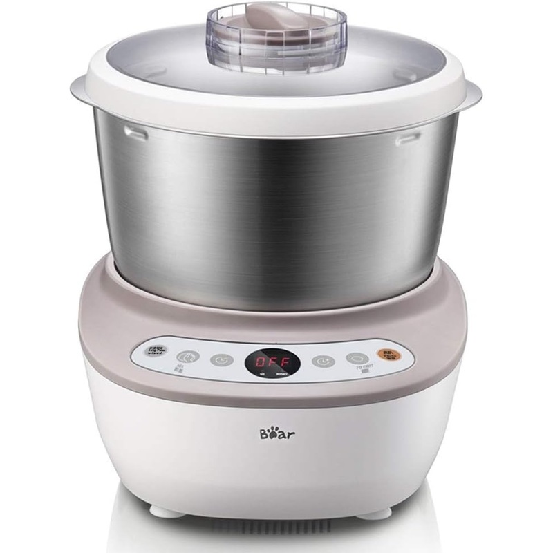 Bear HMJ-A50B1 Dough Maker with Ferment Function, Microcomputer Timing, Face-up Touch Panel, 4.5Qt, 304 Stainless Steel | Bigbigmart.com