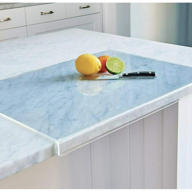 Clear Cutting Board for Kitchen with Lip with Non Slip 24 Wide x 18 Long AZM Displays | Bigbigmart.com