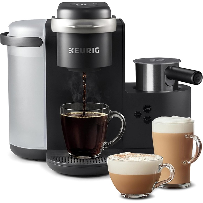 Keurig K-Cafe K-Duo Single Serve Coffee, Latte and Cappuccino Maker, 32 K-Cup Pods, Dark Charcoal | Bigbigmart.com