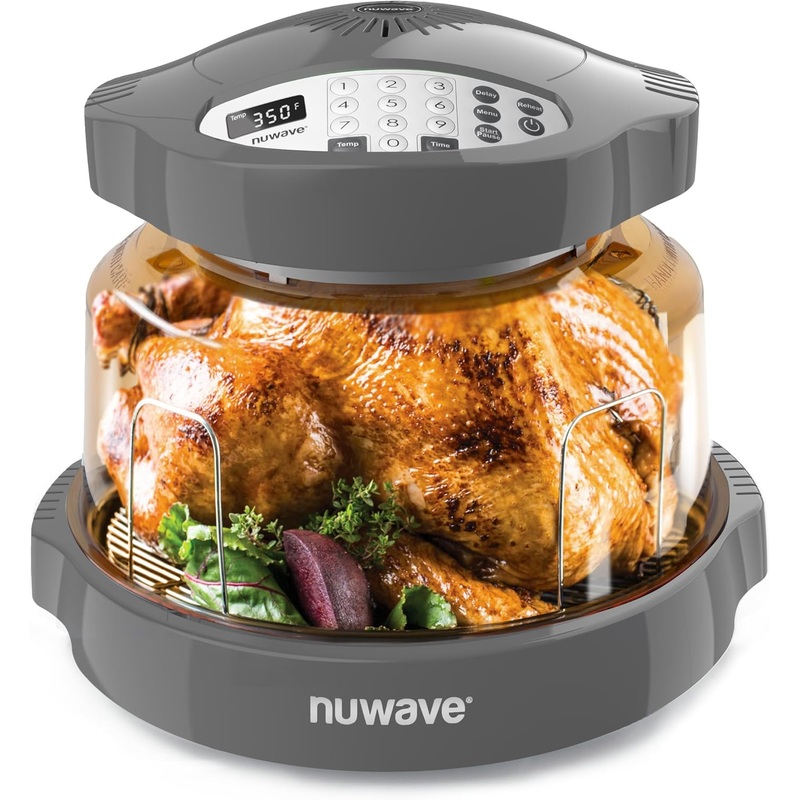 Nuwave Pro Plus 2 Infra-Red Oven, Countertop, Convection, Cook Fresh or Frozen, No Defrosting or Preheating, Cook Healthy, 360 Surround Heat, Adjustable Temps, 100 Presets, 50 Memory, Tough Power Dome (Mint Green) | Bigbigmart.com