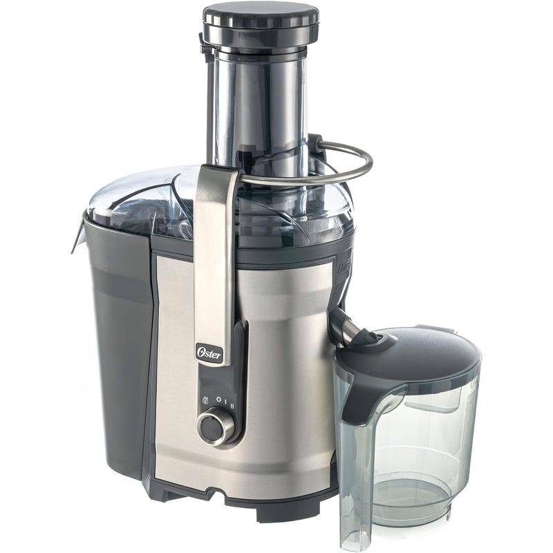 Oster Easy-to-Clean Professional Juicer, Stainless Steel Juice Extractor, Auto-Clean Technology, XL Capacity, Gray | Bigbigmart.com