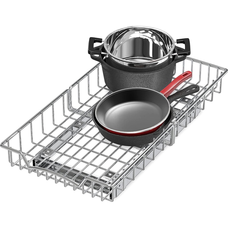 Simple Houseware Cabinet Pull Out Sliding Shelf Drawer Organizer (11 x 21) | Bigbigmart.com