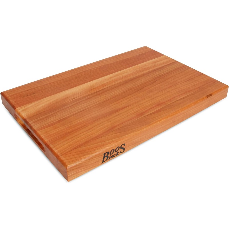John Boos Boos Block R-Board Series Large Reversible Wood Cutting Board, 1.5-Inch Thickness, 18 x 12 x 1 1/2, Cherry | Bigbigmart.com