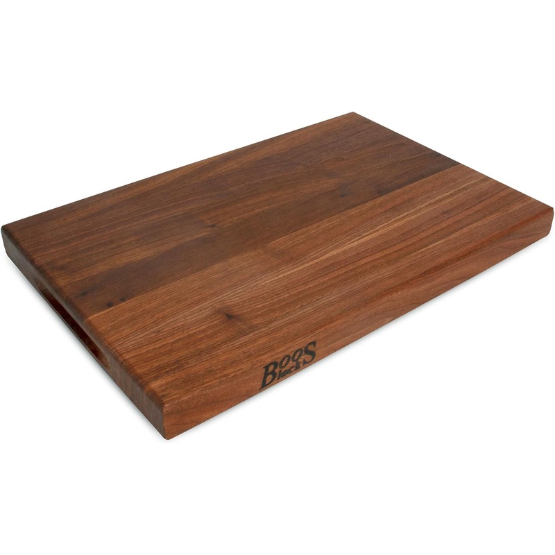 John Boos Boos Block R-Board Series Large Reversible Wood Cutting Board, 1.5-Inch Thickness, 18 x 12 x 1 1/2, Walnut | Bigbigmart.com