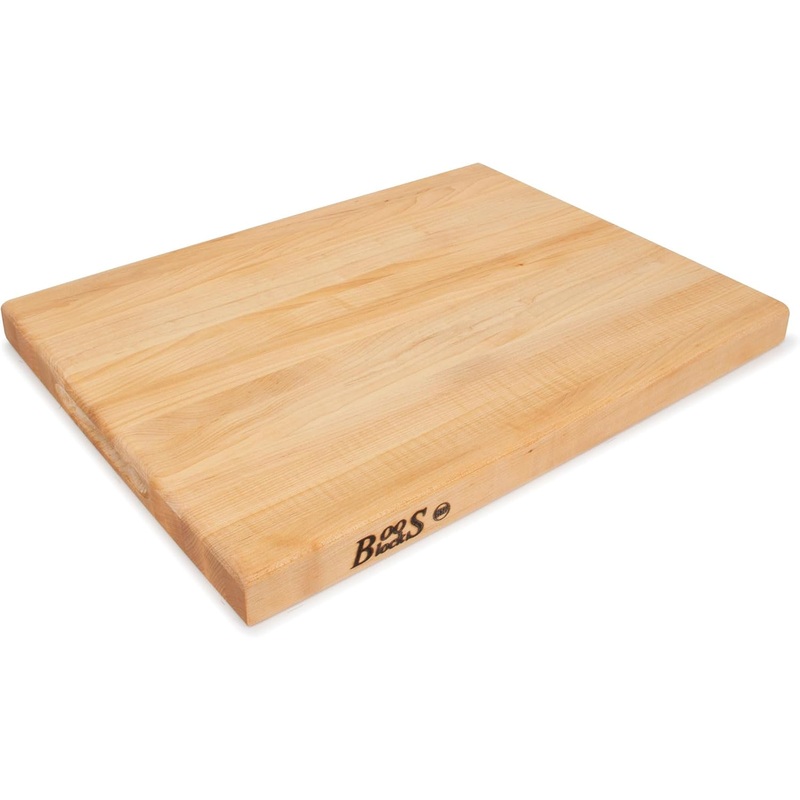 John Boos Boos Block R-Board Series Large Reversible Wood Cutting Board, 1.5-Inch Thickness, 20 x 15 x 1 1/2, Maple | Bigbigmart.com