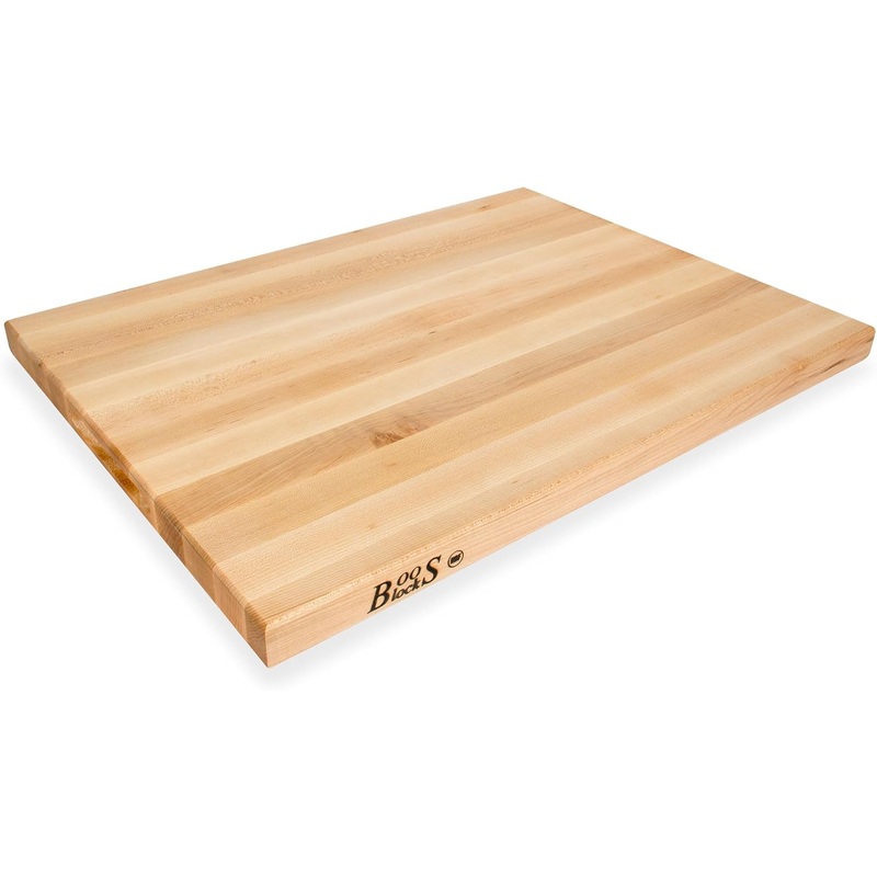 John Boos Boos Block R-Board Series Large Reversible Wood Cutting Board, 1.5-Inch Thickness, 24 x 18 x 1 1/2, Maple | Bigbigmart.com