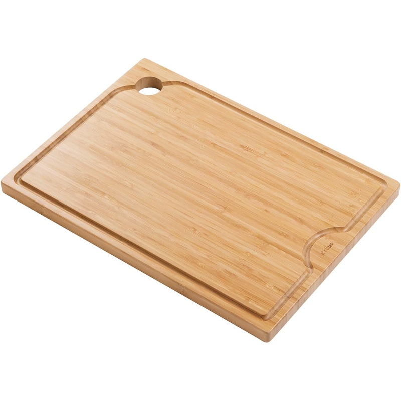 Kraus Kore Solid Bamboo Cutting Board for Workstation Kitchen Sink (16 3/4 in. x 12 in.), KCB-WS103BB | Bigbigmart.com