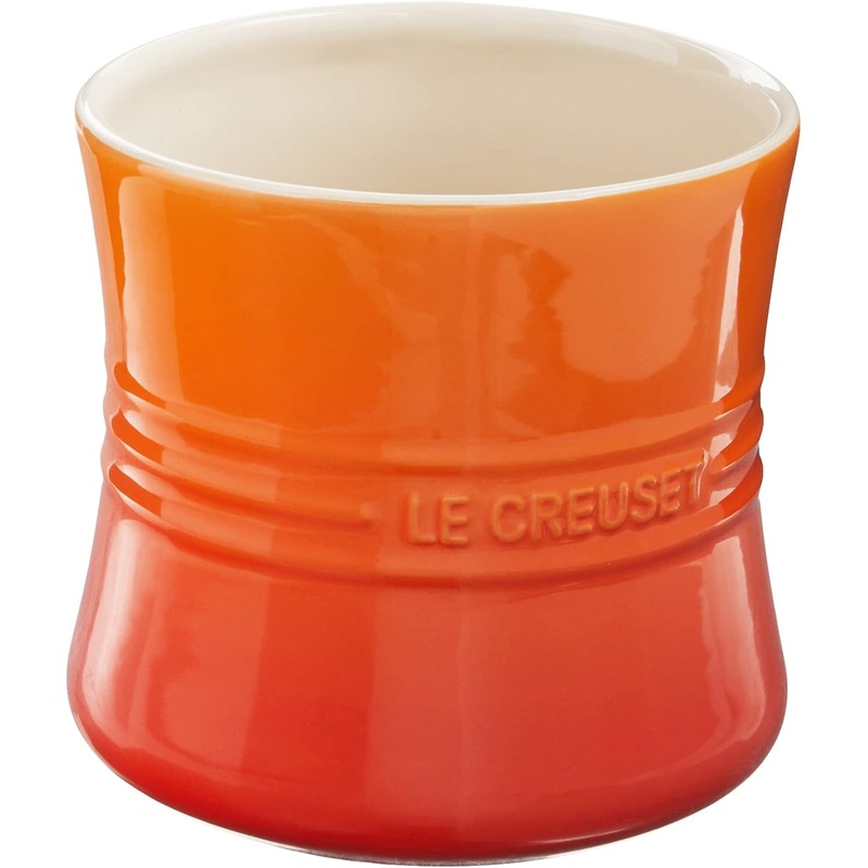 Le Creuset Stoneware Utensil Crock, 2.75 qt., Flame | Bigbigmart.com