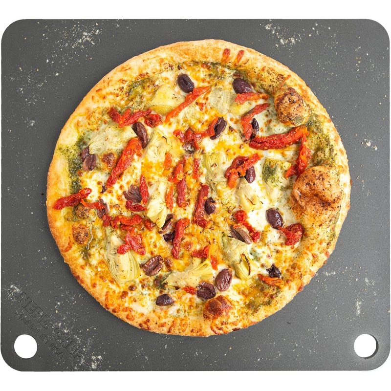 NerdChef Steel Stone – High Performance Pizza Baking | Made in USA (14.5 x 16) – (.375 Thick – Pro) | Bigbigmart.com