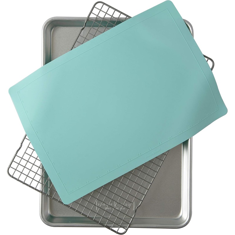 Nordic Ware 3-Piece Cookie Set, 1 Pack, with Aqua Baking Mat | Bigbigmart.com