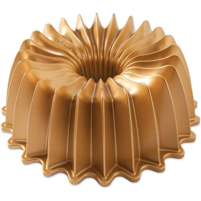 Nordic Ware Brilliance Bundt Pan Gold | Bigbigmart.com