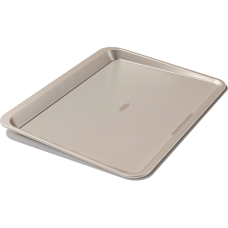 OXO Good Grips Non-Stick Pro Bakeware Cookie Sheet Gold 12.25-in x 17-in | Bigbigmart.com
