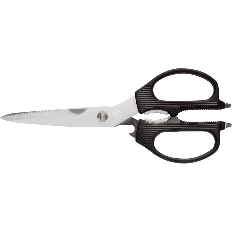 Shun Multi Purpose Shears, Stainless Steel Kitchen Scissors, DM7300, Black, 3.5 Inch Blade | Bigbigmart.com