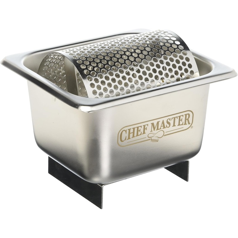 Chef Master 90021 Butter Wheel | Stainless Steel Butter Spreader Wheel | Spreads Butter Evenly | Stainless Steel Butter Roller | Holds 3 Sticks of Butter | Bigbigmart.com