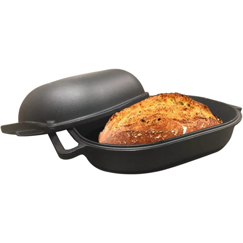 Cuisiland Large Heavy Duty Pre-seasoned Cast Iron Bread & Loaf Pan – A perfect way for baking | Bigbigmart.com