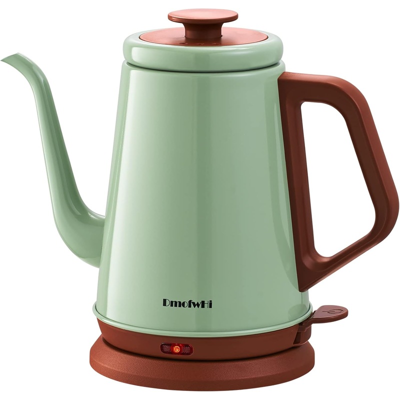 DmofwHi Gooseneck Electric Kettle(1.0L), 100% Stainless Steel BPA Free Classic Pour Over Coffee Kettle | Tea Kettle – Green | Bigbigmart.com