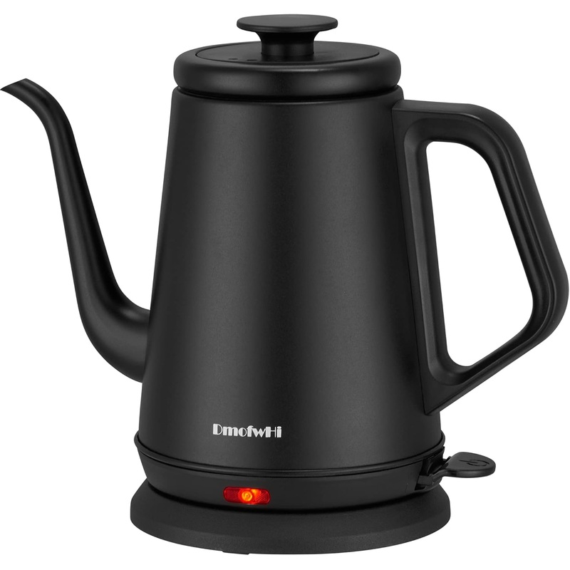 DmofwHi Gooseneck Electric Kettle(1.0L),1000W Electric Tea Kettle of 304 Stainless Steel,Auto Shut off,Water Kettle for Coffee and Tea -Matte Black | Bigbigmart.com