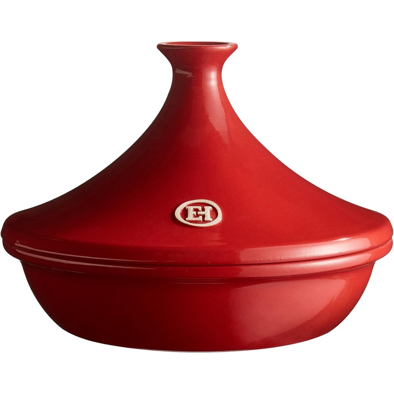 Emile Henry Made In France Flame Tagine, 3.7 quart, Burgundy | Bigbigmart.com