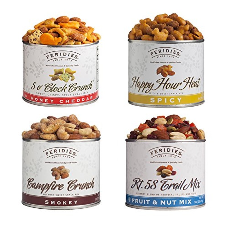 FERIDIES Sweet and Spicy Snack and Trail Mix Assortment (Rt.58 Trail Mix, Campfire Crunch, Happy Hour Heat, and 5’O Clock Crunch) – 36 ounces Total | Bigbigmart.com