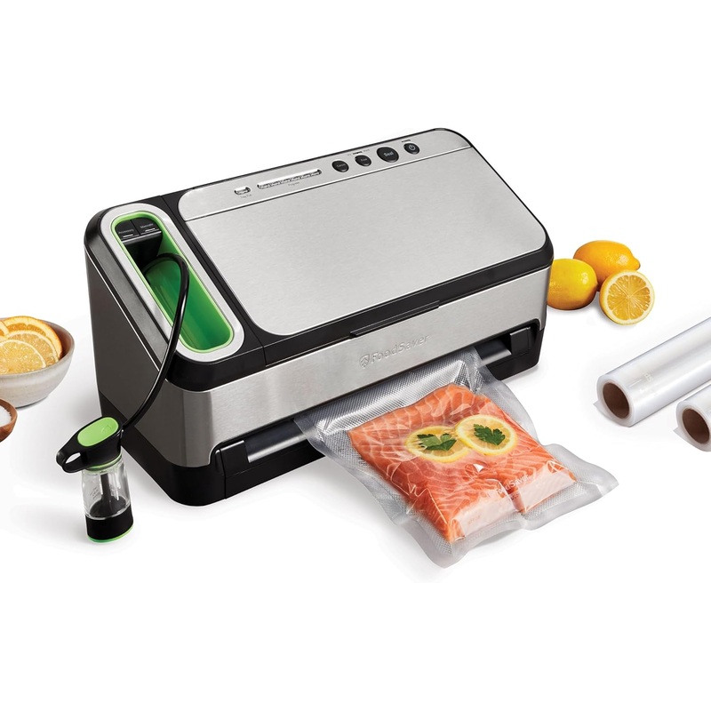FoodSaver V4400 2-in-1 Vacuum Sealer Machine with Automatic Vacuum Sealer Bag Detection and Starter Kit | Bigbigmart.com