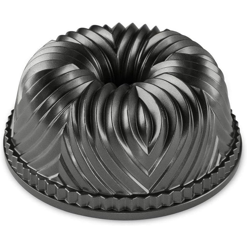 Nordic Ware Bavaria Bundt Pan, 10-Cup, Graphite | Bigbigmart.com
