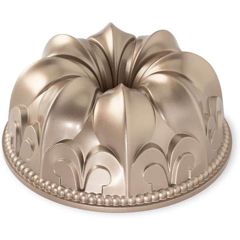 Nordic Ware Fleur De Lis Bundt, 10 Cup, Graphite | Bigbigmart.com