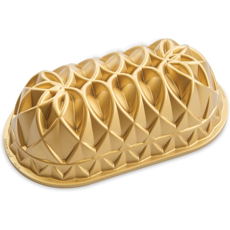 Nordic Ware Jubilee Loaf Pan, 6 Cup, Gold | Bigbigmart.com