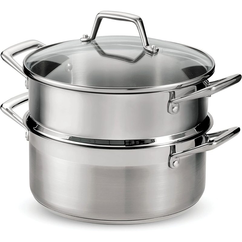 Tramontina Steamer Set Stainless Steel Induction-Ready 5 Quart, 80120/523DS | Bigbigmart.com