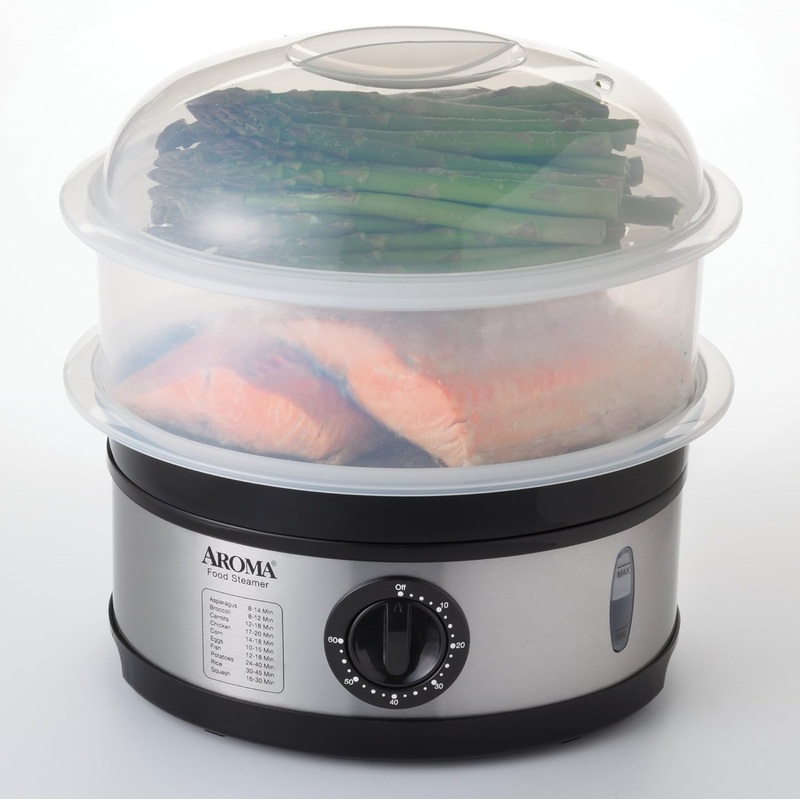 Aroma Housewares 5-Quart Food Steamer, Stainless Steel | Bigbigmart.com