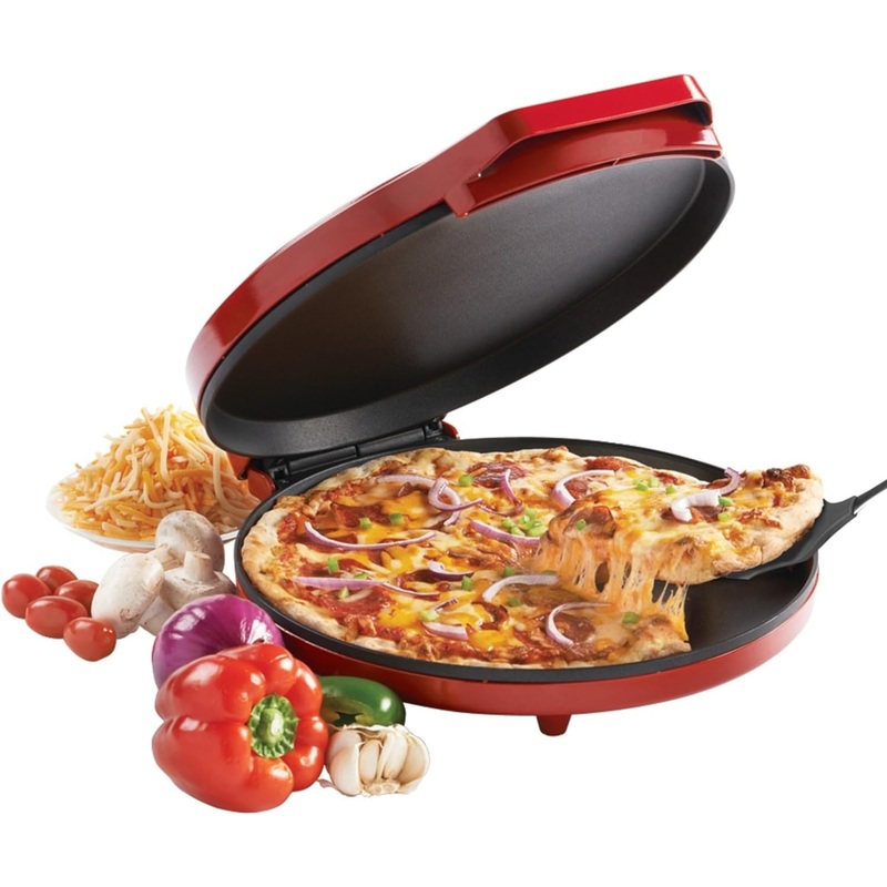 Betty Crocker Countertop Pizza Maker, 1440-Watt Pizza Maker Machine for Home, BC-2958CR, Red | Bigbigmart.com