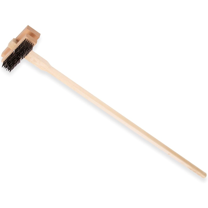 Carlisle FoodService Products Stainless Steel Double Broiler King Grill Brush with Handle, 48 Inches, (Pack of 2) | Bigbigmart.com