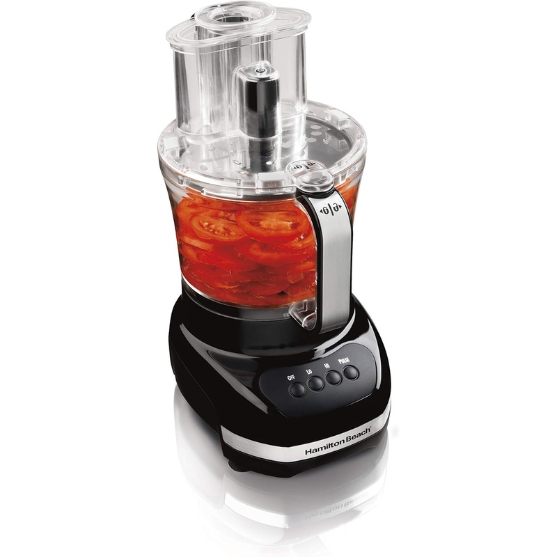 Hamilton Beach Big Mouth Duo Plus 12 Cup Food Processor & Vegetable Chopper with Additional Mini 4 Cup Bowl, Black (70580) | Bigbigmart.com