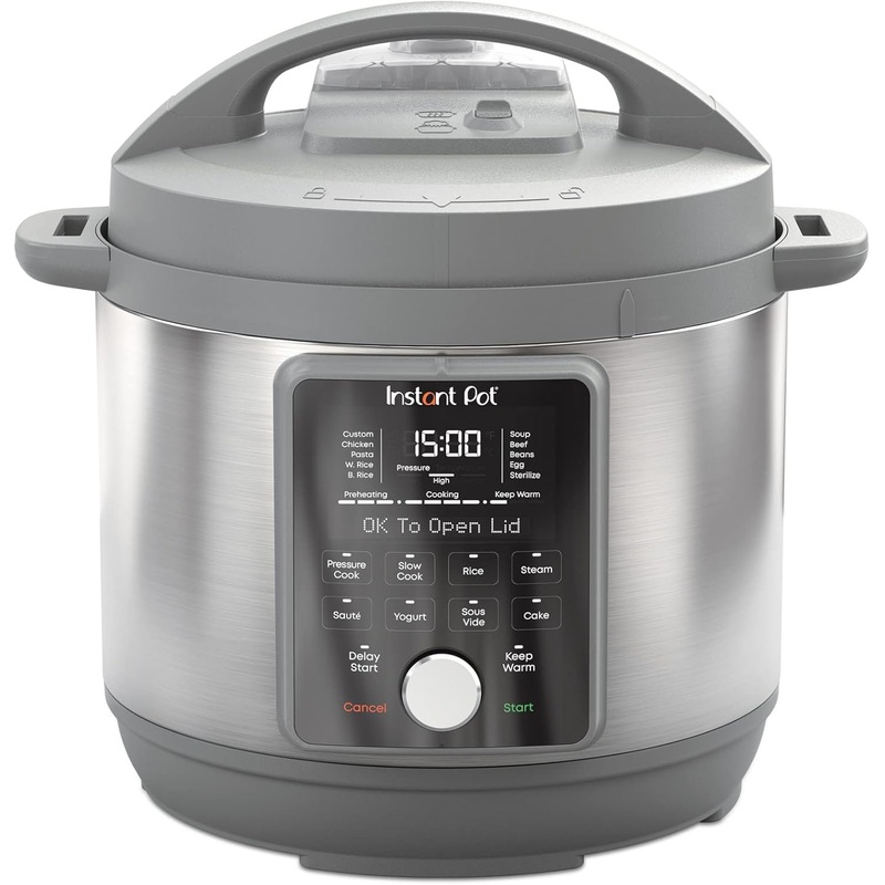Instant Pot Duo Plus, 6-Quart Whisper Quiet 9-in-1 Electric Pressure Cooker, Slow Rice Steamer, Saut, Yogurt Maker, Warmer & Sterilizer, Free App with 800+ Recipes, Stainless Steel | Bigbigmart.com