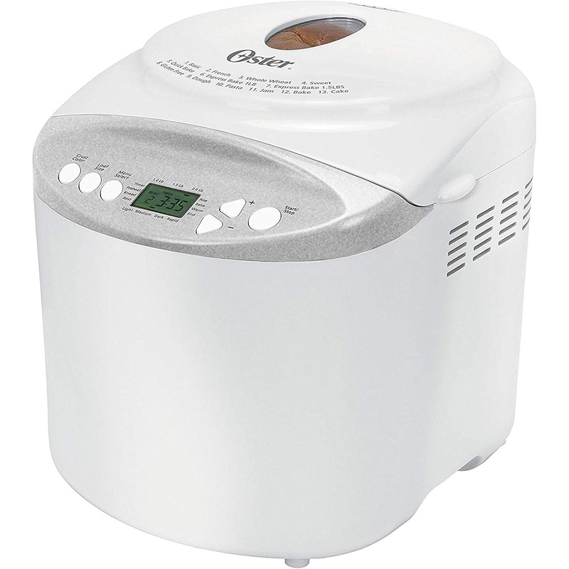 Oster Expressbake Bread Maker with Gluten-Free Setting, 2 Pound, White (CKSTBR9050-NP) | Bigbigmart.com