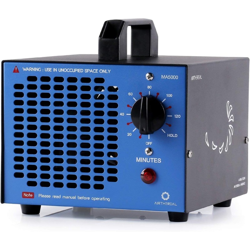 Airthereal MA5000 Commercial Ozone Generator, High Capacity Ozone Machine Odor Removal – Home Air Ionizers O3 Deodorizer for Rooms, Smoke, Cars and Pets, Eliminate Odors up to 2000sq.ft., Blue | Bigbigmart.com