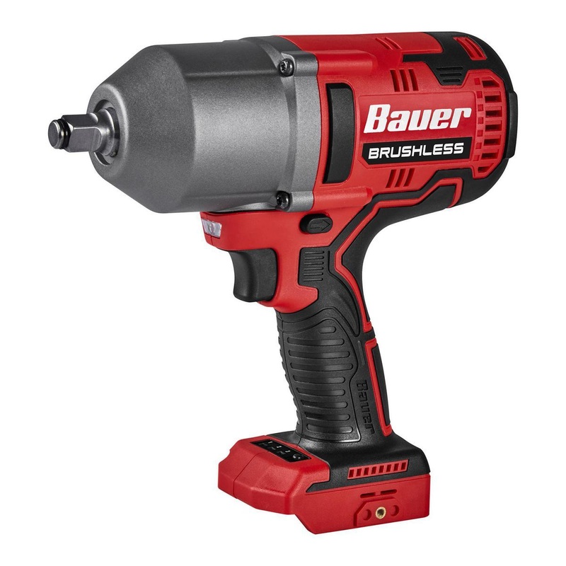 BAUER 2085CR-B20V Brushless Cordless 1/2 in. High-Torque Impact Wrench – Tool Only | Bigbigmart.com