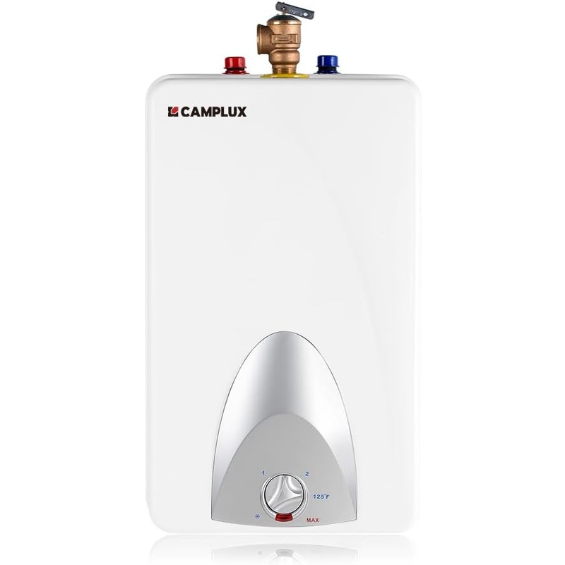 CAMPLUX Mini Tank Electric Water Heater ME40 4.0 Gallons, Point of Use No Wait for Hot Water Under Kitchen Sink 120V 1440W, Wall or Floor Mounted, UL Listed | Bigbigmart.com