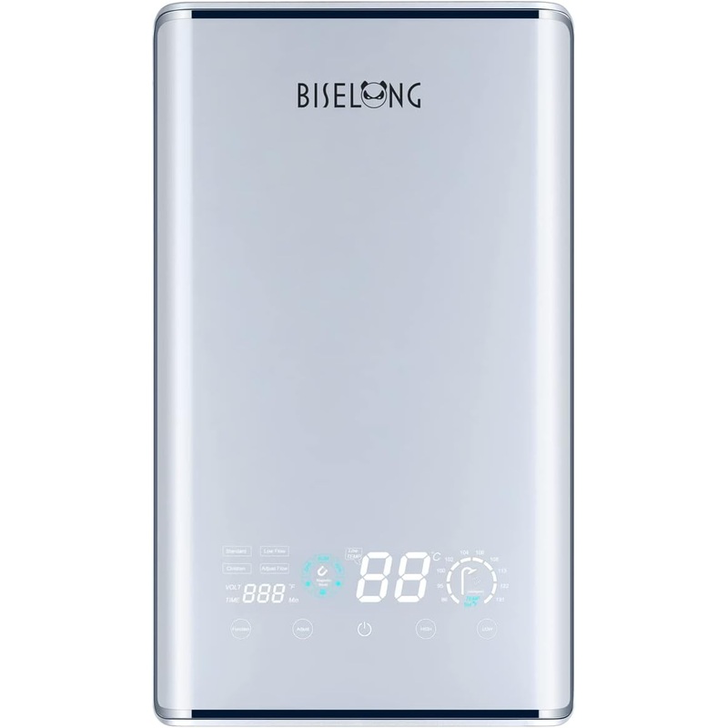 Instant Hot Electric Tankless Water Heater 220/240V, Small Wall Mounted Compact, Suitable for Kitchen and Bathroom Counter Cabinets and Sinks,Not Suitable for Winter Bathing 9Kw | Bigbigmart.com